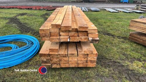 Pallet of 7 x 3 inch timbers, 3.5m long
