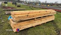Pallet of 7 x 3 inch timbers, 3.5m long - 2