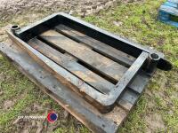 Pair of forklift tines, teleporter type with collars - 2