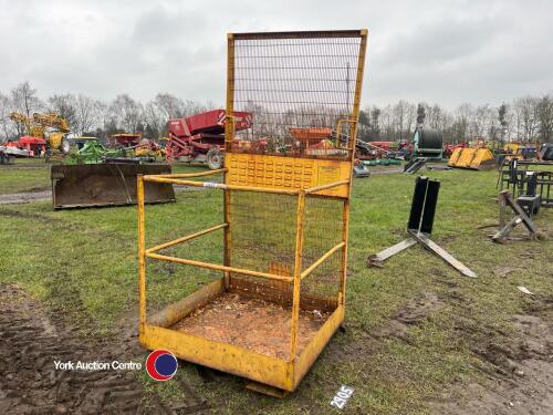 Forklift man basket