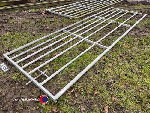12ft metal galvanised gate