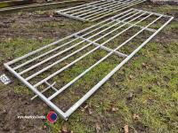 12ft metal galvanised gate
