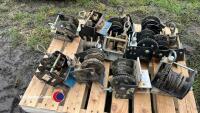 Pallet of worm winches - 2