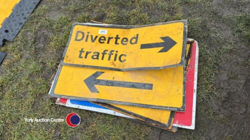 Various road signs