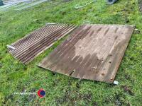 Pair of wooden gates, 12ft wide, 6ft tall - 3