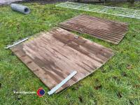 Pair of wooden gates, 12ft wide, 6ft tall - 4