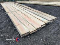 Timber - approx 166in x 5in x 1in - 2