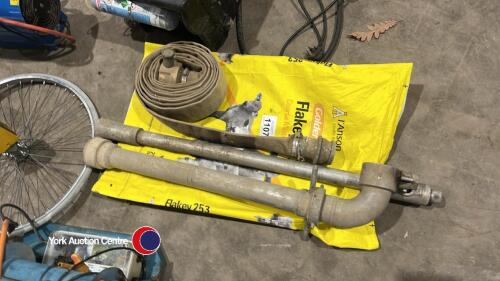 Water hydrant extraction tool c/w key and pipe