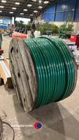 High pressure hose internal diameter 1.25in external 1.50in on a reel 44in x 36in