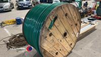 High pressure hose internal diameter 1.25in external 1.50in on a reel 44in x 36in - 2