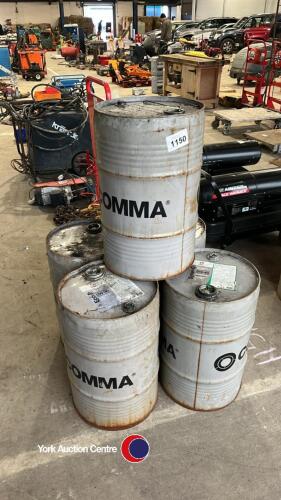 5 x 60l clean drums