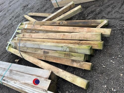 Timber - approx 3in x 3in posts