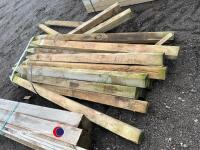 Timber - approx 3in x 3in posts