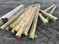 Timber - approx 3in x 3in posts - 2