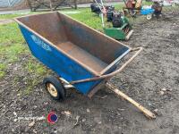 Load Hog tipping trailer for behind ride on mower