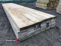 Timber - approx 177.5in x 5.5in x 2in - 3