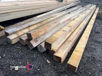 Timber - approx 142in x 3in x 3in - 2