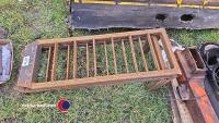 Pair of heavy duty steel ramps to suit Ro-Ro bin for digger or dumper - 2