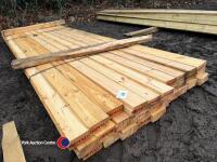 Timber - approx 142in x 4in x 2in - 2