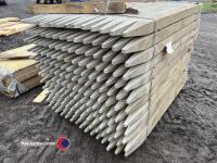 Timber - approx 65in x 3in x 3in posts - 3