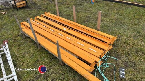 Quantity of pallet racking arms