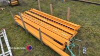 Quantity of pallet racking arms
