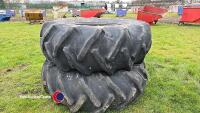 2x Goodyear 23.1-30 tyres 70% tread - 4