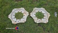 2x 10 stud Massey Ferguson centres to fit 28in / 30in rims 280mm bore 335mm pcd - 2