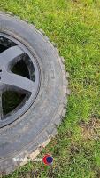 Brand new unused tyre and alloy rim 17in 5 stud 70mm centres 110mm diagonal with 265/65 M/T R17 rotational Glob Gum Tracker tyre - 3