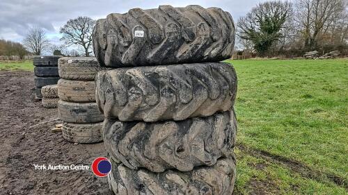 4x wheels and tyres for loading shovel