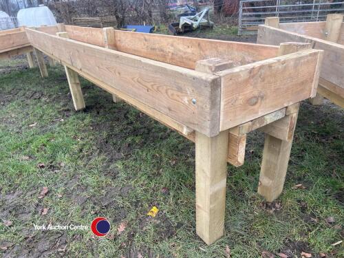 15ft 9inch wooden feed trough