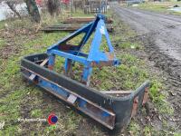 Tractor mounted yard scraper