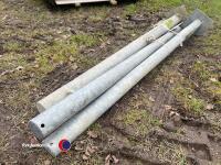 Steel gate posts - 2