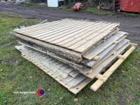 12 x approx 6x5 fencing panels - 3