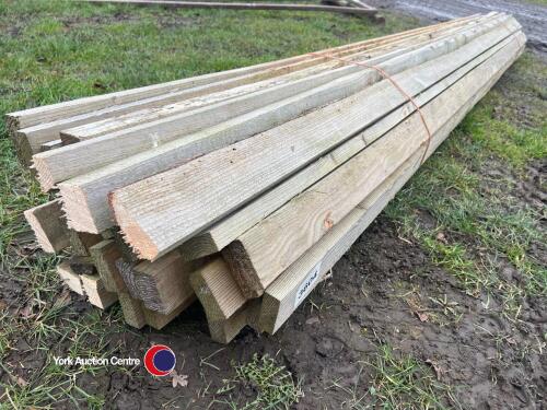 Pack of Larch fence rails