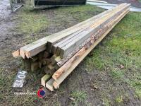 Pack of Larch fence rails - 3