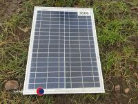 Electric fence solar panel