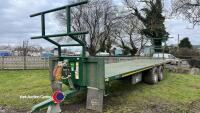 Bailey 32ft bale trailer, 2021. Air & oil brakes