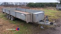 Graham Edwards 16ft trailer, side panels, strap box, spare wheel