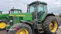 John Deere 7710 4wd tractor, front tyres 650/65, 80%, rear tyres 540/65, 70% W886 PKS 11,190hrs - 2