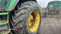 John Deere 7710 4wd tractor, front tyres 650/65, 80%, rear tyres 540/65, 70% W886 PKS 11,190hrs - 3