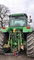 John Deere 7710 4wd tractor, front tyres 650/65, 80%, rear tyres 540/65, 70% W886 PKS 11,190hrs - 9
