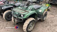 Yamaha Grizzly 350A 2wd ATV (Quad Bike), electric start, fully automatic transmission, tow hitch, front and rear racks and front winch, tyres good. Not road registered. Good working order ready to work., key in office - 2