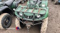 Yamaha Grizzly 350A 2wd ATV (Quad Bike), electric start, fully automatic transmission, tow hitch, front and rear racks and front winch, tyres good. Not road registered. Good working order ready to work., key in office - 8