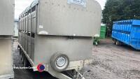 2015 Graham Edwards 14ft x 6ft6in livestock trailer, demountable with decks - 2