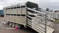 2015 Graham Edwards 14ft x 6ft6in livestock trailer, demountable with decks - 5