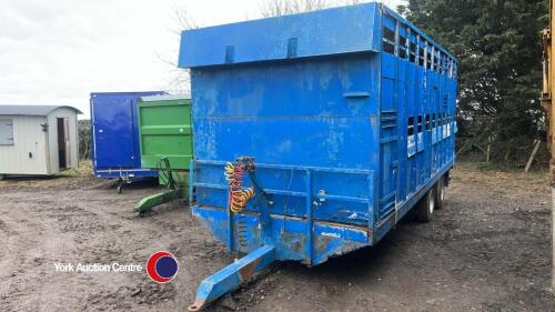 Stewart livestock trailer c/w decks, air brakes