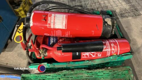 4 x fire extinguishers