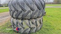 2 x part worn Michelin 800/70/R38's