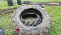 Pair of tractor rear tyres 460/85 R42 - 2